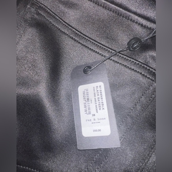NWT-Rag & Bone Sateen High Rise skinny pants size 28 - Picture 7 of 13